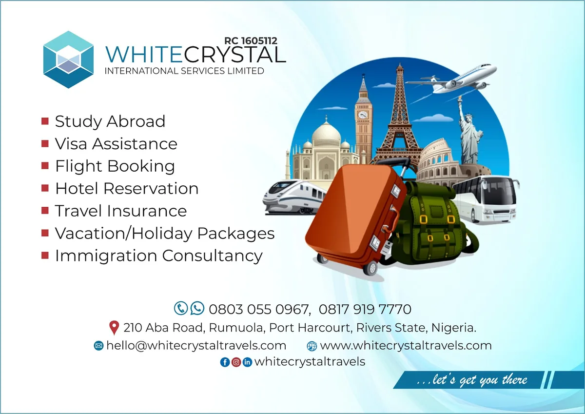 Whitecrystal International Services Limited | Study Abroad & Travel Agency in Port Harcourt photo 5