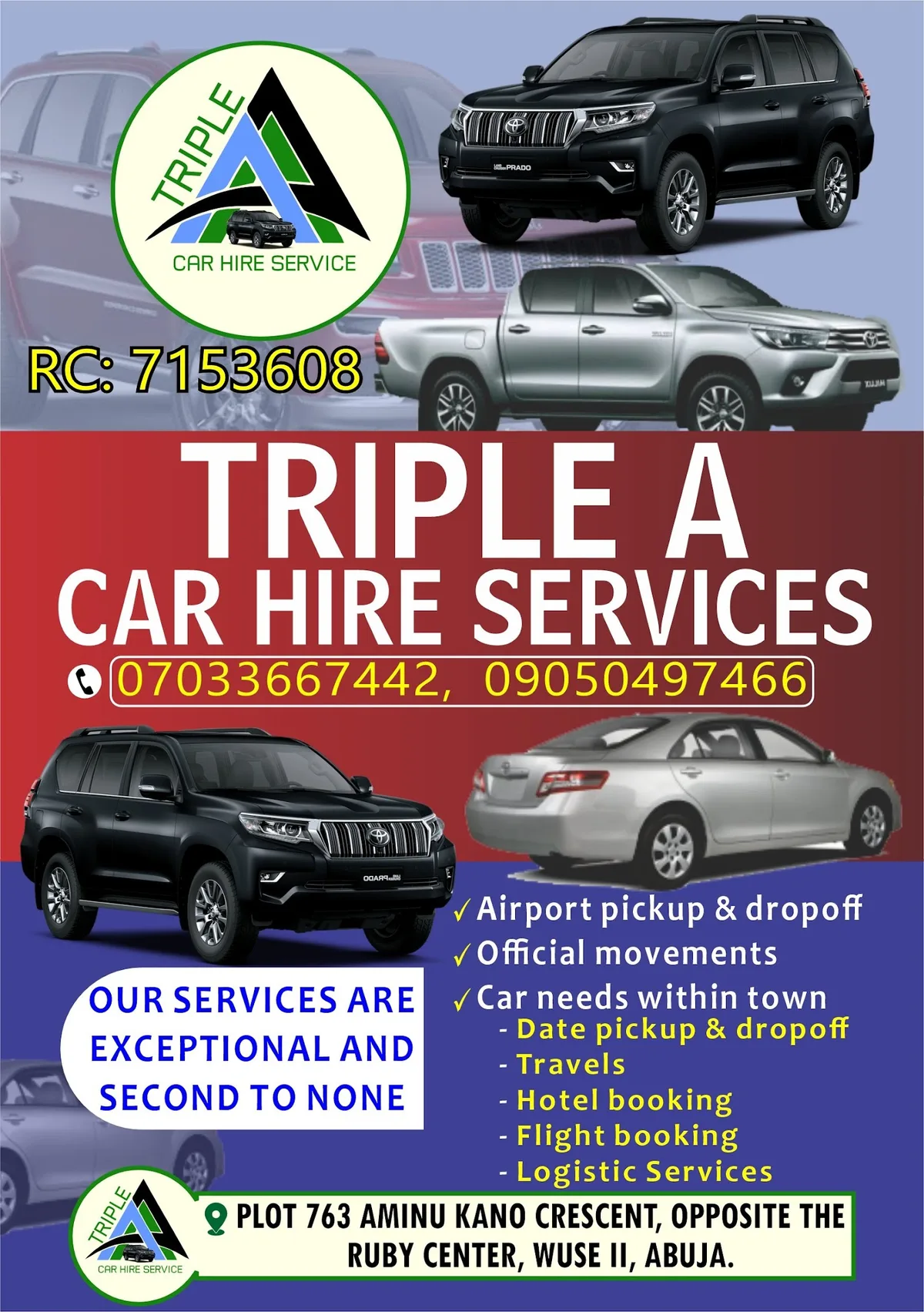 Triple 'A' Car Hire Services Limited. Abuja — photo